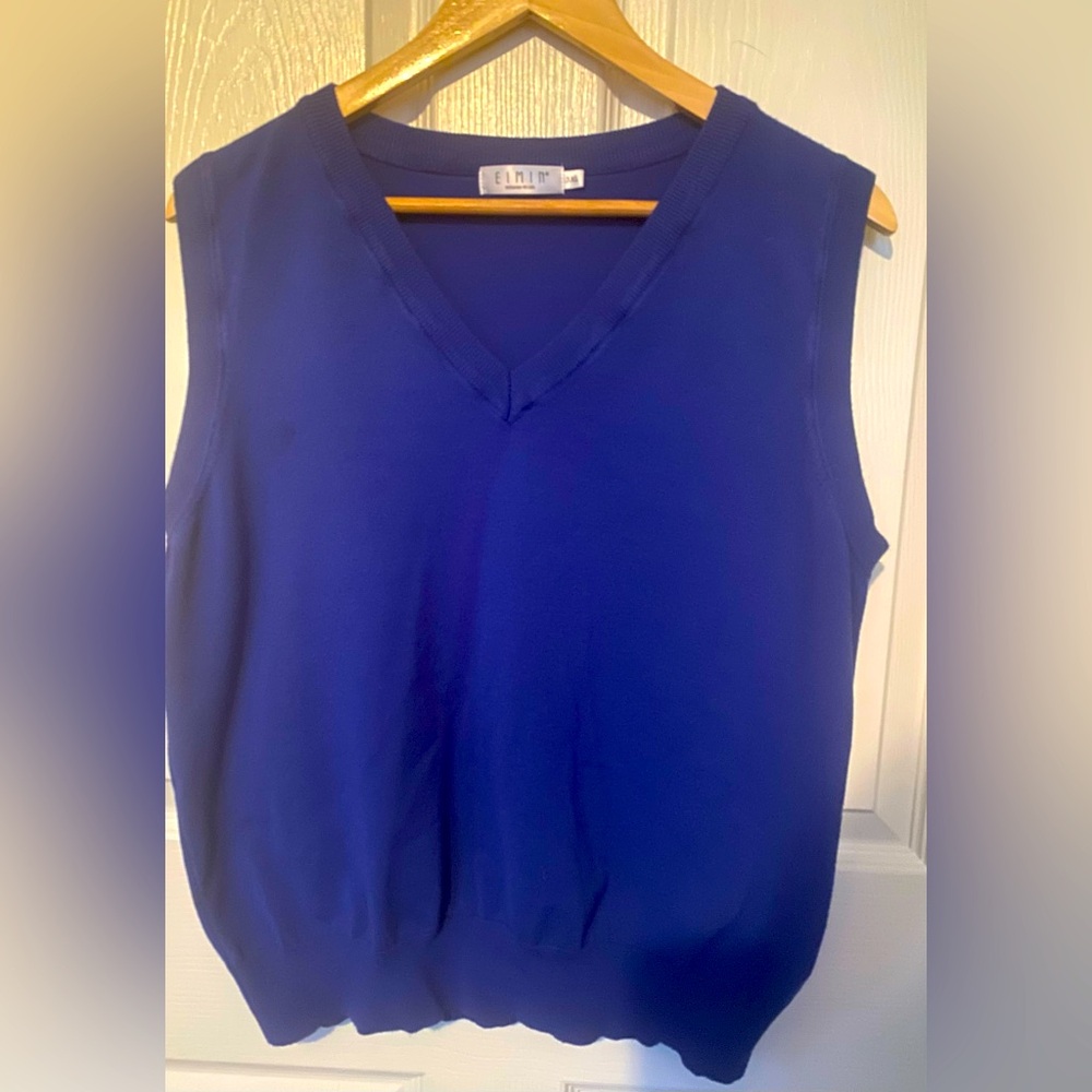 Blue Sweater Vest - Woman - Picture 1 of 3